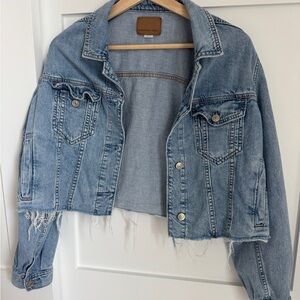 American Eagle Cropped Denim Jacket